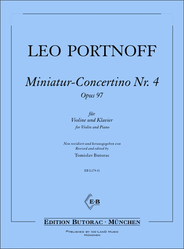 Cover - Leo Portnoff, Miniatur-Concertino No. 4